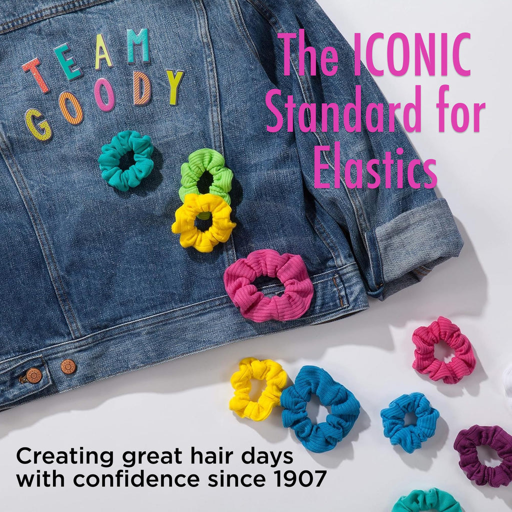 Goody Ouchless Womens Hair Scrunchie - 8 Count, Neutral - Suitable for All Hair Types - Pain-Free Hair Accessories for Women Perfect for Long Lasting Braids, Ponytails and More