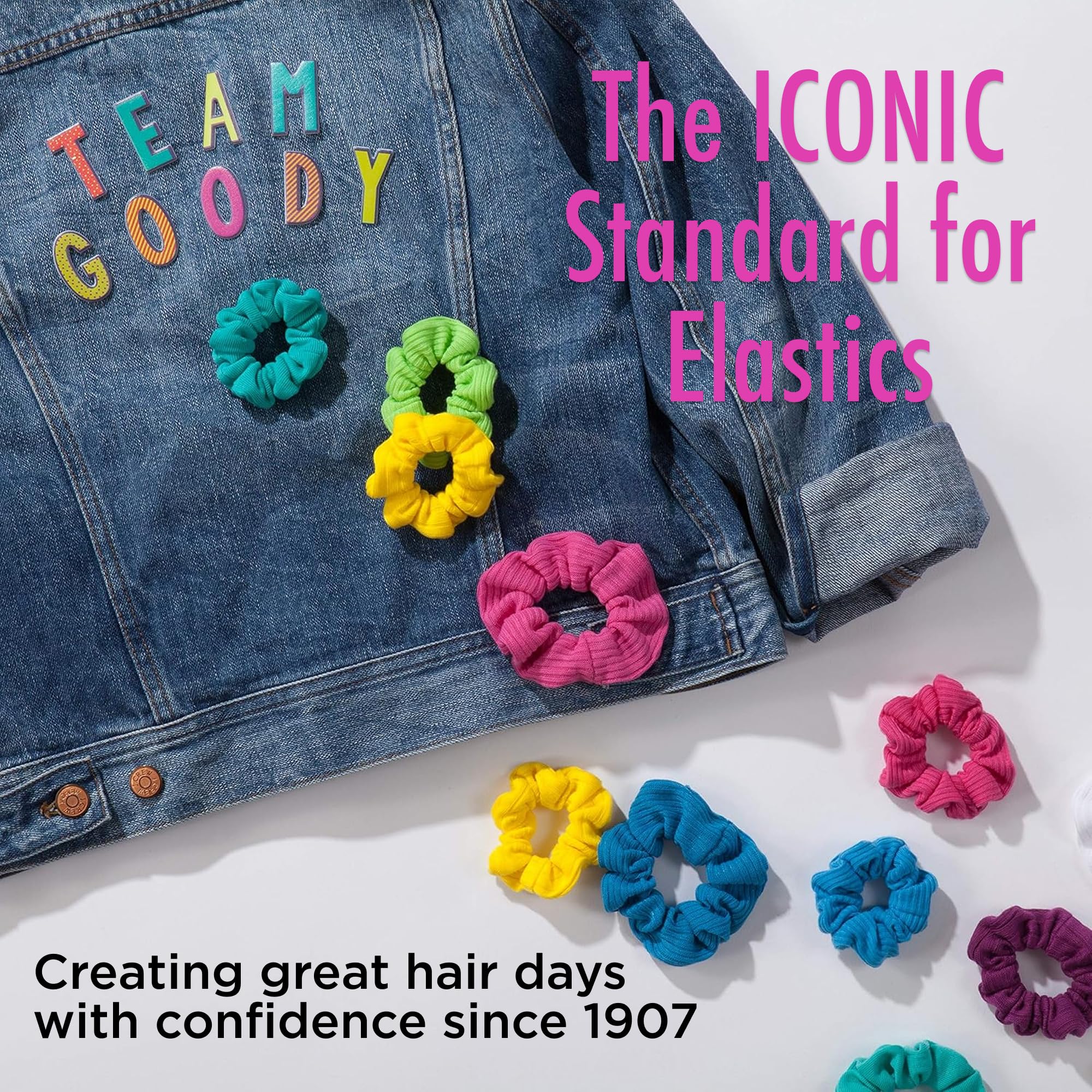 Goody Ouchless Womens Hair Scrunchie - 8 Count, Neutral - Suitable for All Hair Types - Pain-Free Hair Accessories for Women Perfect for Long Lasting Braids, Ponytails and More