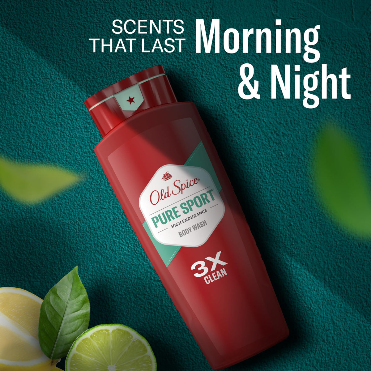 Old Spice Body Wash for Men, Lasting Pure Sport Scent, 24 fl oz Pack of 2
