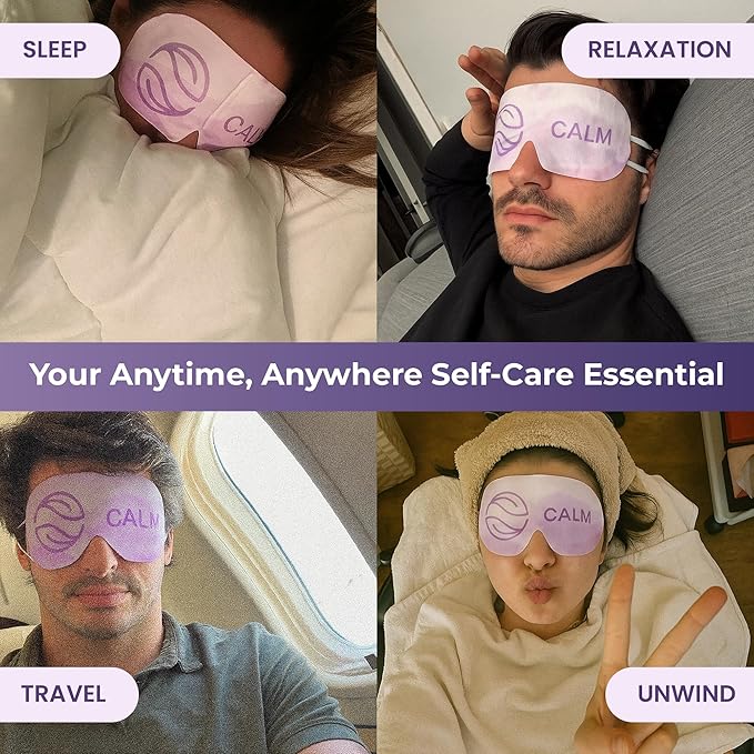 Body Restore Heated Eye Mask for Dry Eyes 5 Pack – Fathers Day Gift for Dad, Self Heating Warm Compress, Birthday Gifts for Women and Men, Relaxation – Lavender
