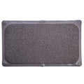 BINO | Loofah Non-Slip Bath Mat for Tub - Grey | Spa-Inspired Comfort, Quick-Drying, Secure Suction Cups | Exfoliating Shower Mat for a Luxurious and Safe Bathing Experience