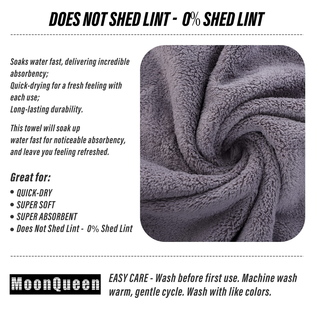 MOONQUEEN 18 Pack Premium Hand Towels - Quick Drying - Microfiber Coral Velvet Highly Absorbent Towels - Multipurpose Use as Hotel, Bathroom, Shower, Spa, Hand Towel 16 x 28 inches (Multicolor)