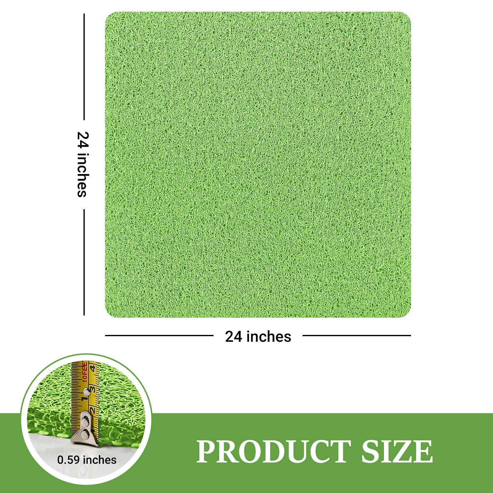 LuxStep Shower Mat Bathtub Mat Non-Slip Bath Mat with Drain, Quick Drying