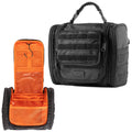 Fitdom Tactical Hanging Toiletry Bag Dopp Kit For Men & Women. Perfect For Travel & Storage for Cosmetic, Clipper, Toothbrush, Shower, Shaving & Grooming Care. Best Overnight Toiletries Organizer Case