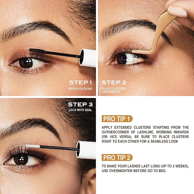 i•ENVY DIY Eyelash Extension Demi Extended - Featherlight Synthetic Reusable Artificial Eyelashes Multipack Lash Clusters