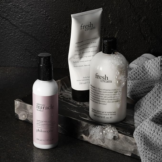philosophy fresh cream body lotion - with notes of vanilla, heliotrope & tonka bean - 7 fl oz