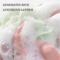 Loofah Sponges for Shower,Nature Green 4 Pack - Dark Green, Peacock Green, Yellow & Light Green