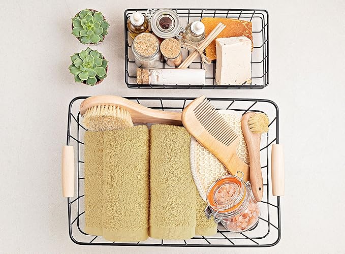 Utopia Towels 24 Pack Cotton Washcloths Set, 100% Ring Spun Cotton, Premium Quality Flannel Face Cloths, Highly Absorbent and Soft Feel Fingertip Towels, White