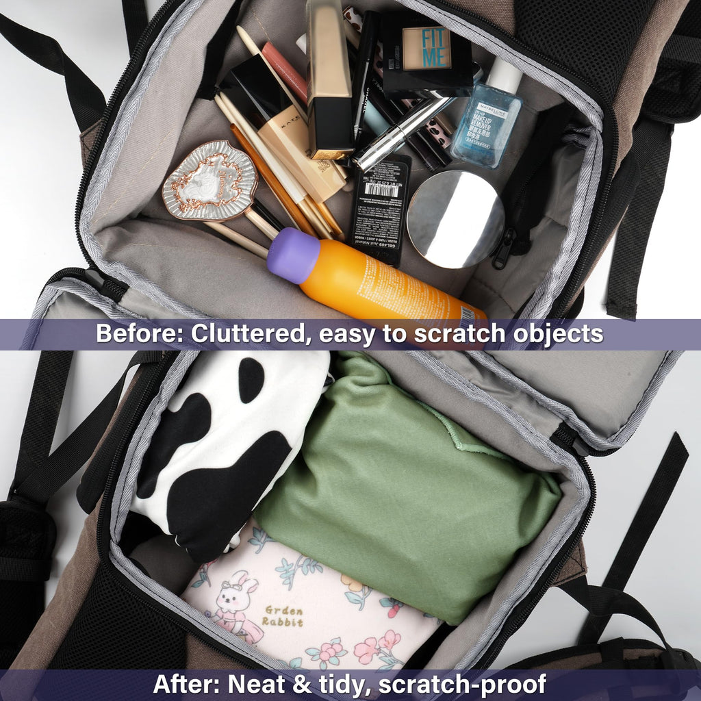 Walking Way Self-Adhesive Magic Cloth Makeup Bag, Lazy Organizer, Multipurpose Lens Wrap, Tech Case, No Zipper, Lightweight, Compact, Stylish Protective Layer for Cosmetics, DSLR, Travel Essentials