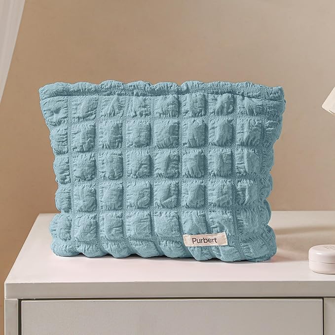 Purbert Bubble Cloud Makeup Bag - Large Capacity Travel Cosmetic Organizer