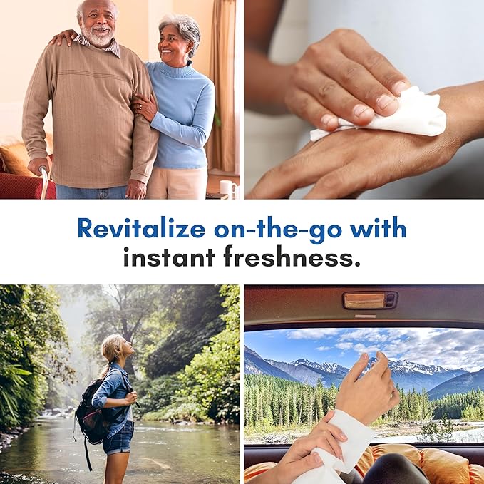 Nurture Rinse Free Bathing Disposable Adult Wipes w/Aloe - Waterless Care