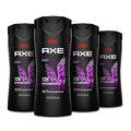 AXE Crisp Coconut & Black Pepper Body Wash 4 Count 12h Refreshing Scent Excite Men's Body Wash with 100% Plant-Based Moisturizers 16 oz