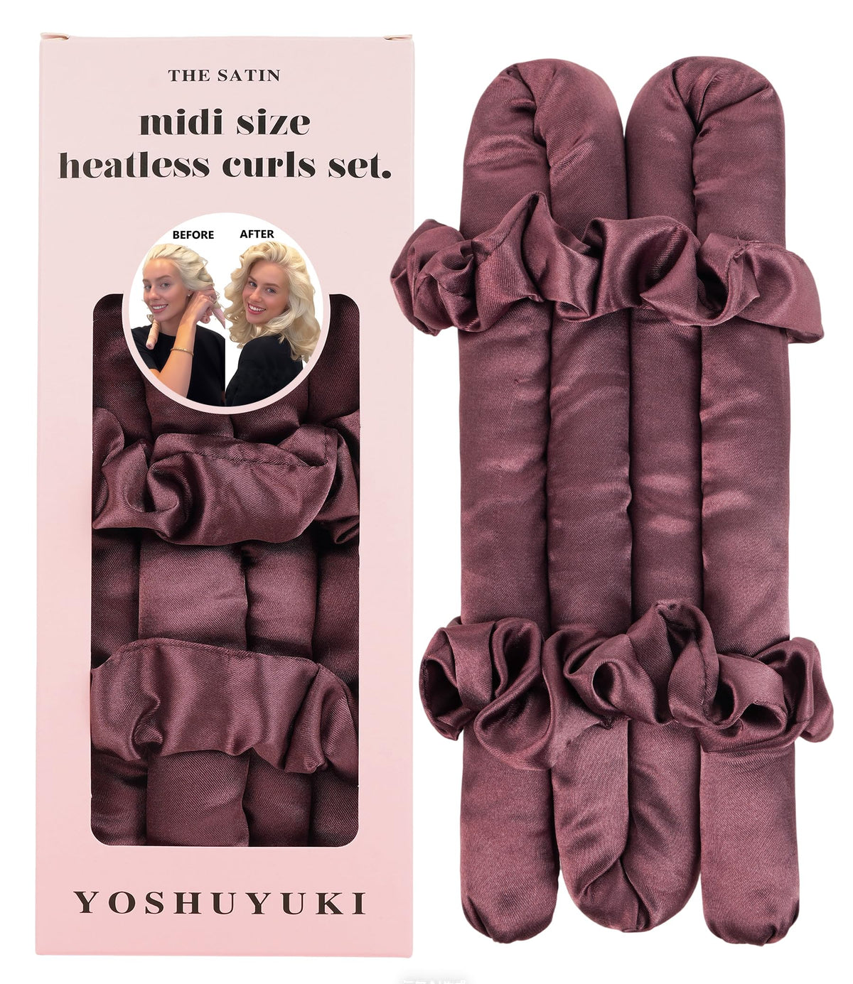 Original Satin Heatless Curls Overnight Curling Rod Set