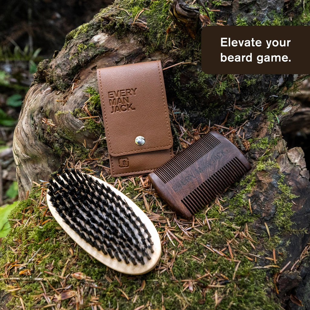 Every Man Jack Beard Grooming Tool Gift Kit for Men, 5 Pieces