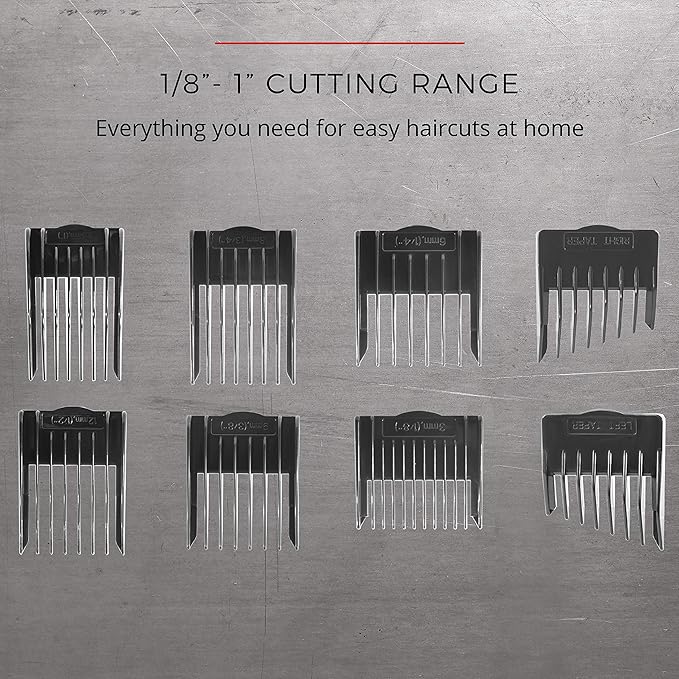 Remington Vacuum Hair Clippers for Men, Mess-Free Haircut & Beard Trimmer Kit with Hair Collection Chamber, Dual Motor Power, 18-Piece Grooming Set