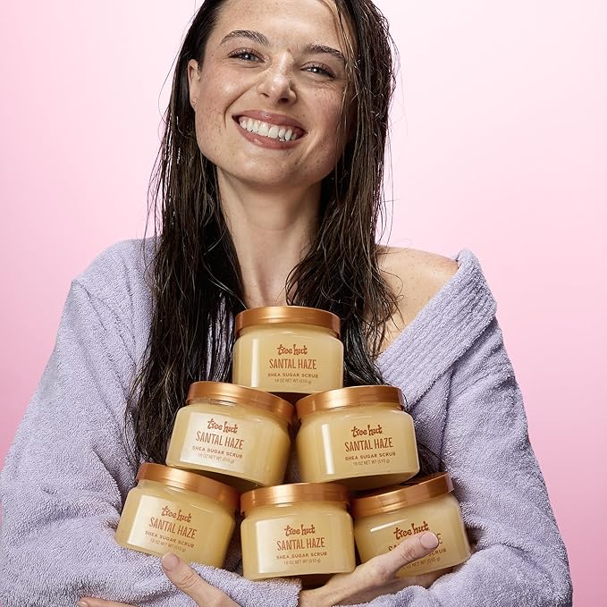 Tree Hut Santal Haze Body Scrub, Exfoliating Sugar Scrub, Vegan, 18 Oz