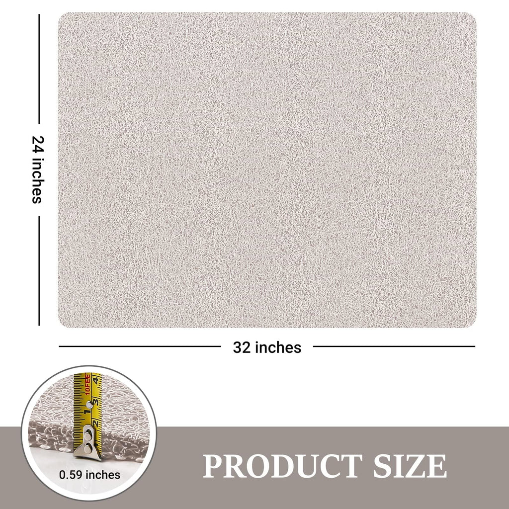 LuxStep Shower Mat Bathtub Mat Non-Slip Bath Mat with Drain, Quick Drying