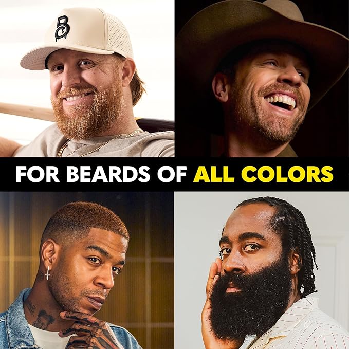 The Beard Club 1 Day Temporary Beard Dye for Men - Light Brown Beard, Mustache & Eyebrow Color for a Fuller, Well-Defined Look, Water & Sweat Resistant, Up to 30 Applications, 0.3 fl oz
