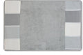 Zahari Home Modern Line Modern Bathroom Rug Classic Luxury Bath Rug Contemporary Decor Beautiful Washable Shower Mat Gray Modern Bath Mat Stylish Bath Mat Bath Shower Tub Décor