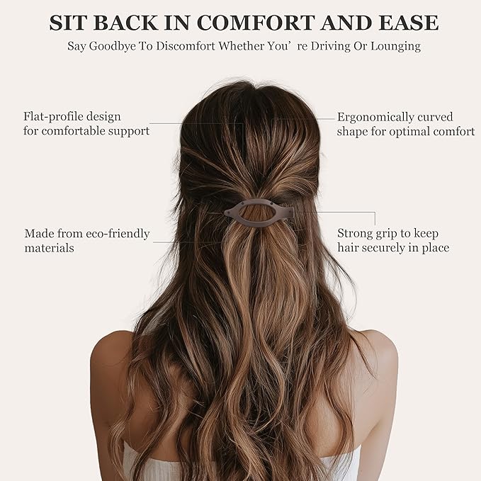 Sunolga Magnetic Hair Clips, Decorative Strong Hold No-Slip Claw Clips, DIY Cute Magnetic Seamless Hairstyling Accessories for Easy Half-Up Hairstyles, Lightweight Hairclips Suit All Hair Types