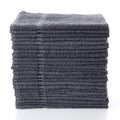 Simpli-Magic Cotton Hand Towels 16"x27" (12 Pack) – Soft Towels for Bathroom, Kitchen, Salon & Gym (Gray)
