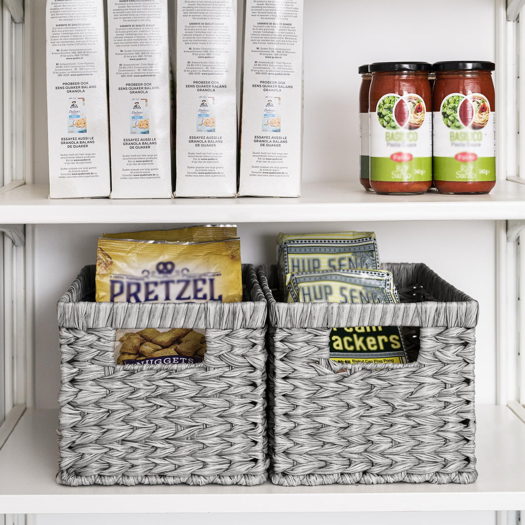 GRANNY SAYS Wicker Storage Baskets for Organizing, Basket Organizer, 2-Pack