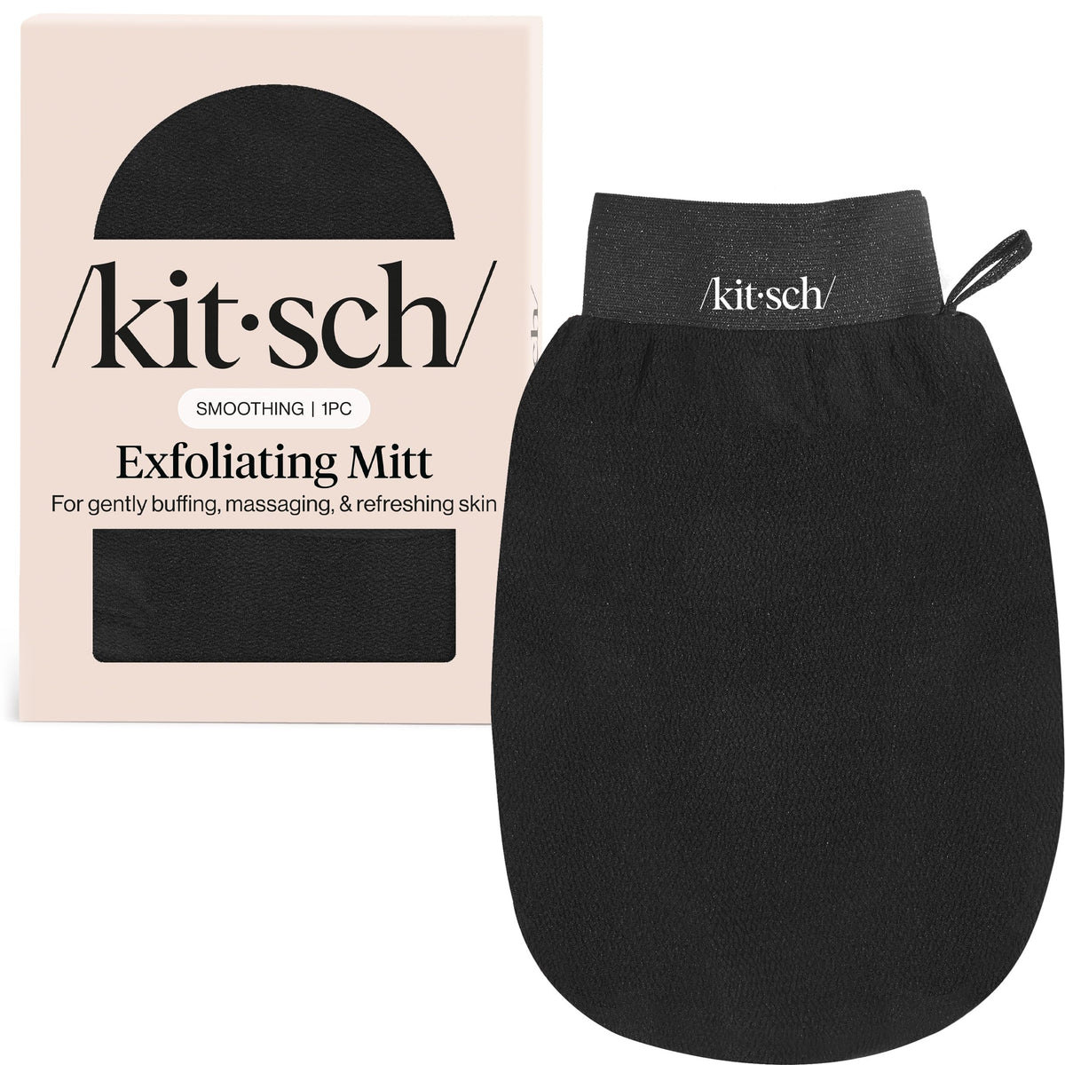 Kitsch Exfoliating Glove – Exfoliating Mitt - 1pc Leopard