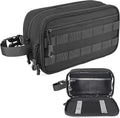 Men's Toiletry Bag, Tactical Inspired Hygiene Shaving Bath Shower Grooming Toiletries Bag for Men Water-resistant Dop Kits for Travel