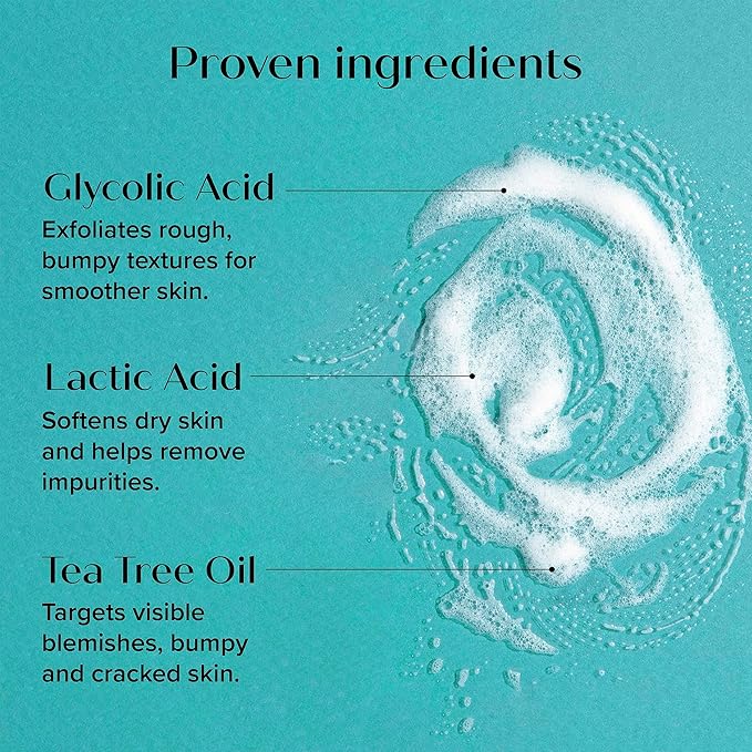 Medix 5.5 Exfoliating AHA Glycolic Acid Face & Body Wash Cleanser + Hyaluronic Acid Moisturizing Body Cream Lotion Skin Care 2-Piece Set, Alpha Hydroxy & Lactic Foaming Face Wash