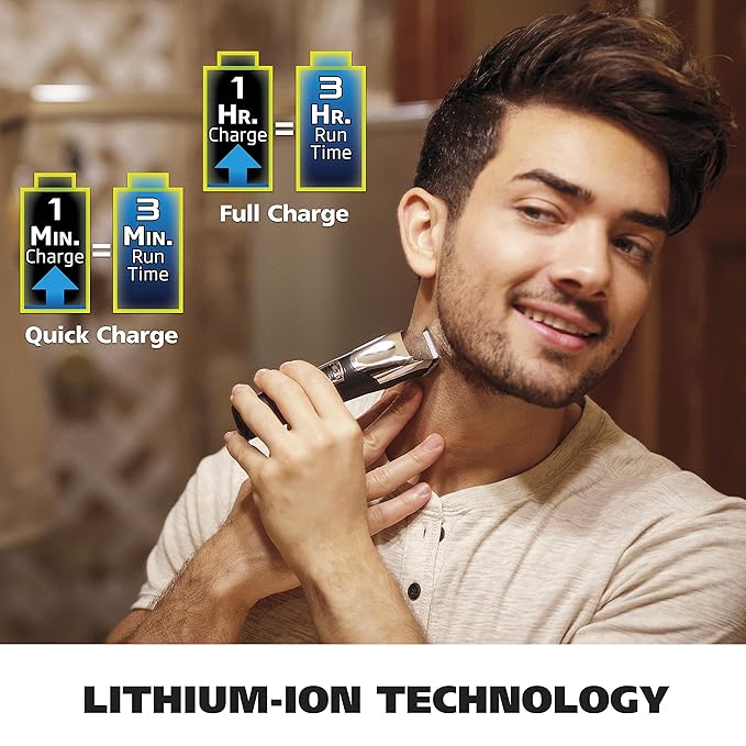 Wahl USA Rechargeable Lithium Ion All in One Beard Trimmer for Men