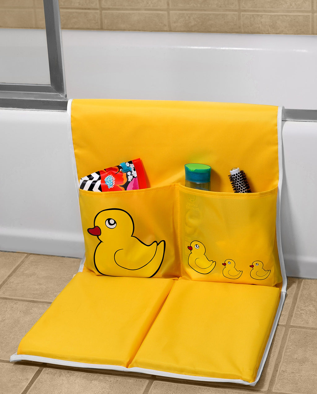 Handy Laundry Baby Bath Kneeling Pad -The Bathtub Bath Mat Has Thick Pads for Comfort and Two Large Pockets for Bathing Essentials.