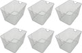 YBM HOME Kitchen Pantry Organizer Wire Basket for Shelves, Cabinets, Pantry, Countertop, Mesh Open Storage Bin Metal Basket for Organizing Food Supplies 14 x 10 x 9, Pack of 6, Silver