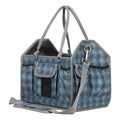 Equinavia Darby Large Collapsible Grooming Tote Bag for Horses, Dogs, Cats | Organizer with Shoulder Strap | 9" x 13" x 12" - Dark Grey/Light Grey - One Size