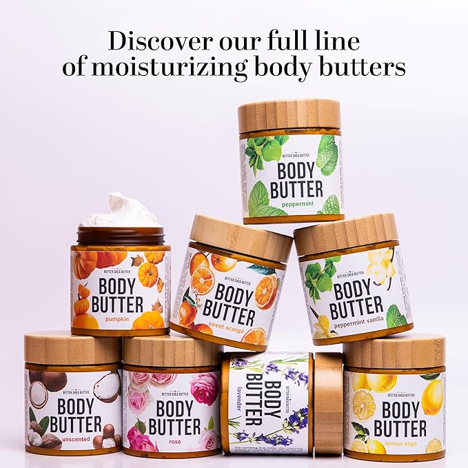 Pumpkin Body Butter with Organic Shea Butter | Pumpkin Spice Lotion for Women | Non Greasy Body Cream | Body Care Favorite with Pumpkin Spice Scent