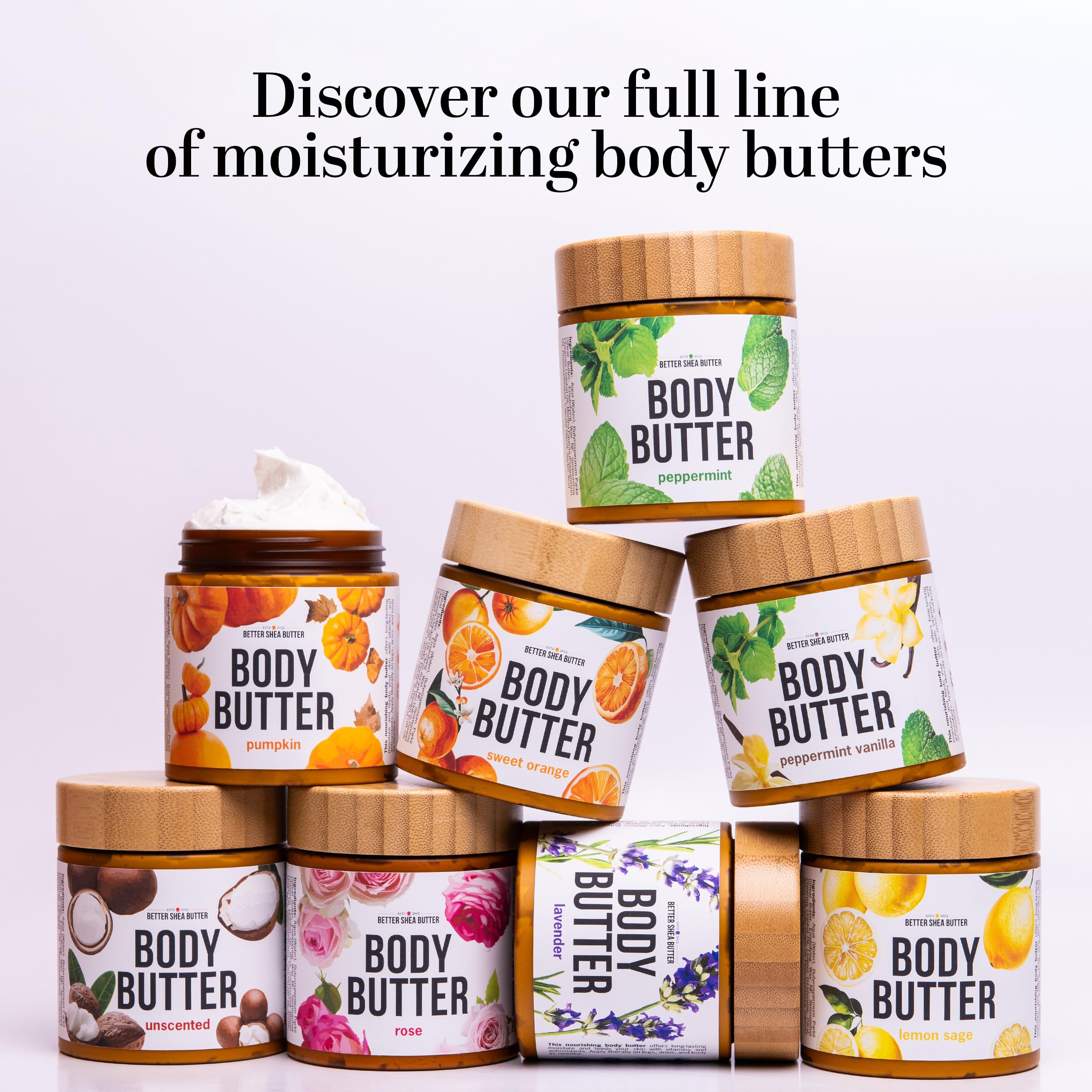 Rose Body Butter for Dry Skin with Whipped Shea Butter and Pure Essential Oil | Ultra Hydrating Rose Lotion for Women | All Natural Moisturizer for Dry Skin