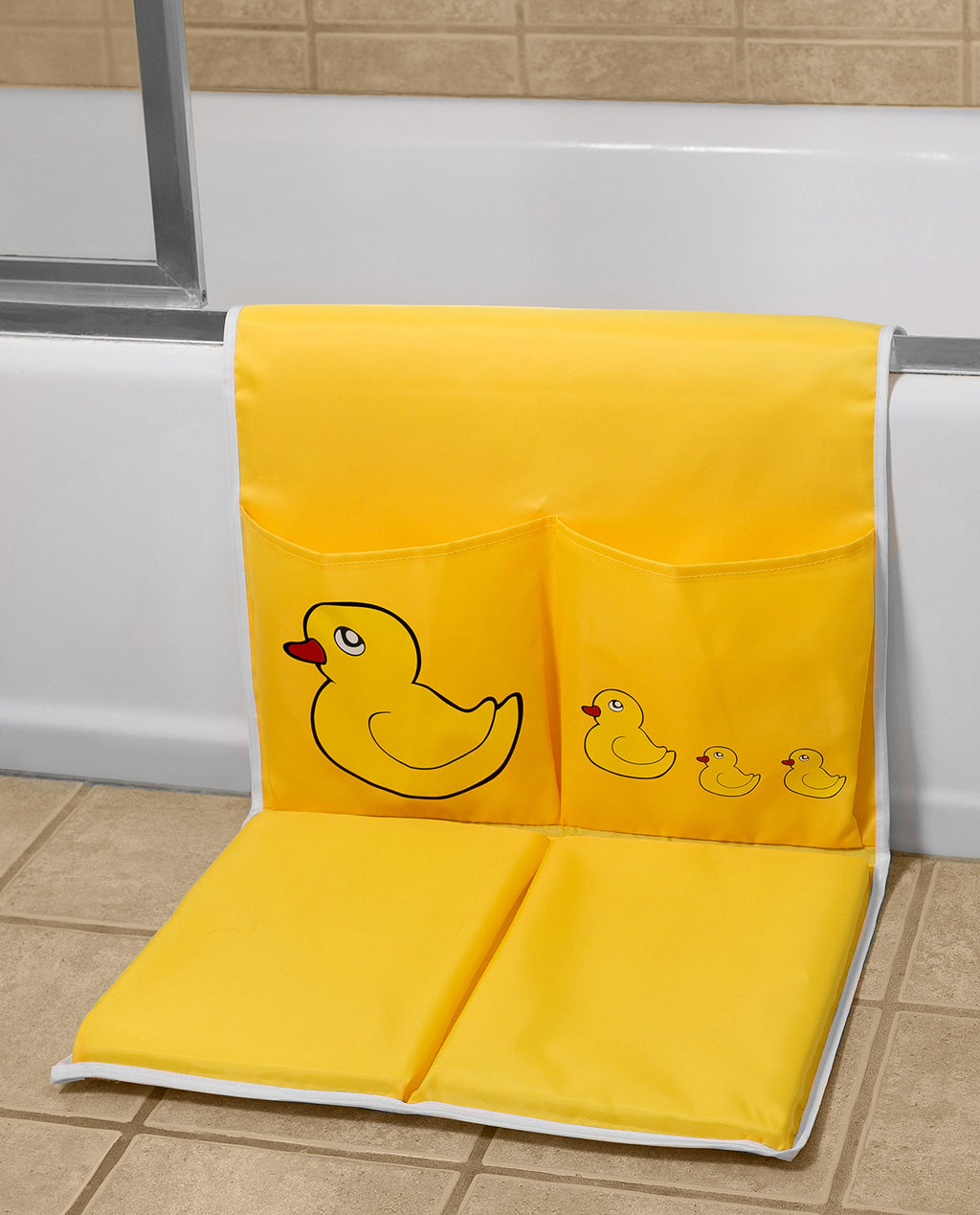 Handy Laundry Baby Bath Kneeling Pad -The Bathtub Bath Mat Has Thick Pads for Comfort and Two Large Pockets for Bathing Essentials.