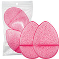 2 Pack Facial Sponges, Gentle Face Scrubber Exfoliator, Reusable Cleansing Puff for Exfoliating, Makeup Removal & Daily Face Wash (Pink)