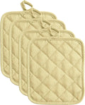 American Linen 8-Pack Heat Resistant Pot Holders & Hot Pads (Sand, 4 Pack)