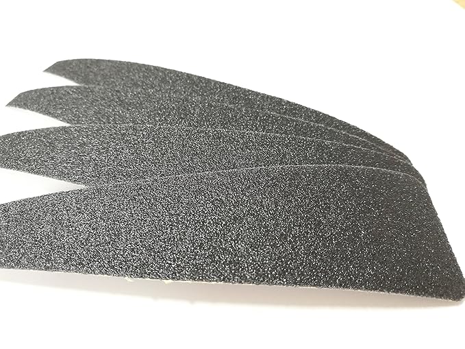 DISPOSABLE PEDICURE FOOT FILE REFILL PADS, 100 GRIT, BLACK, 50 COUNT (100 GRIT, BLACK)