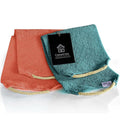 CASAVIDA Back Scrubber Towel for Shower, 2 Pack, Rose Pink + Lake Blue