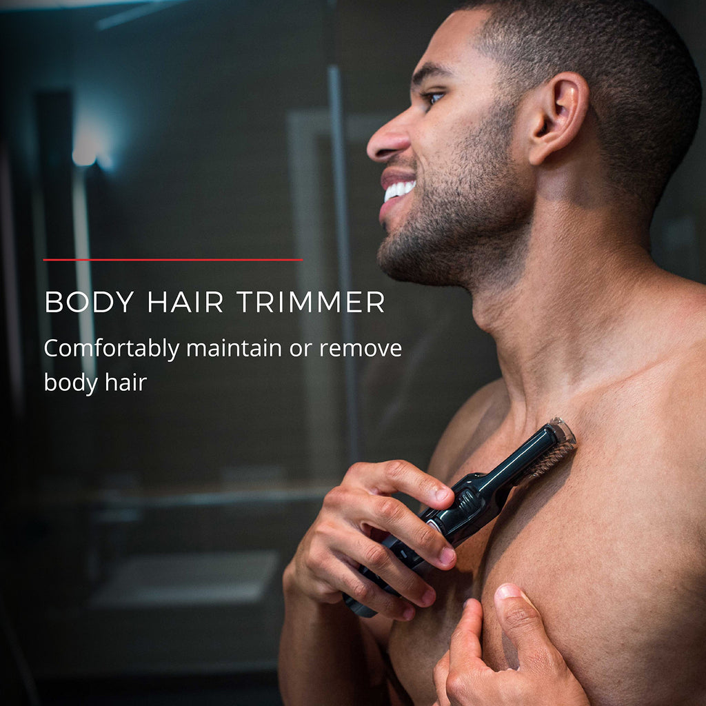 Remington Head to Toe Advanced Rechargeable Powered Body Groomer Kit, Beard Trimmer (10 Pieces), 6.3 Inch