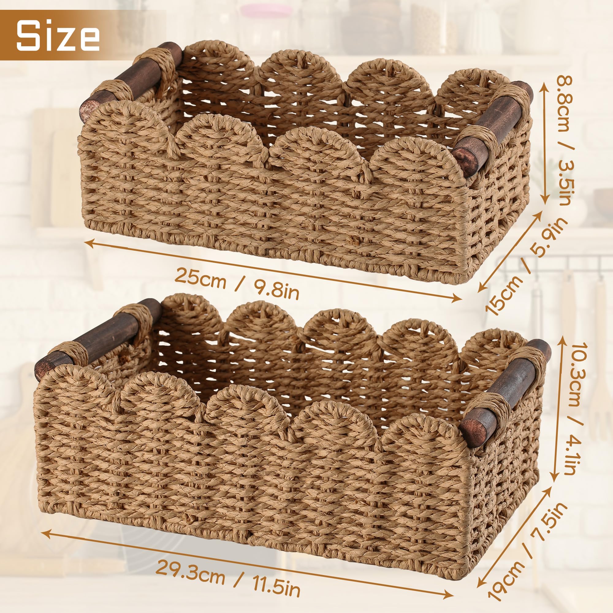 Wicker Baskets for Organizing Toilet Paper Storage Basket