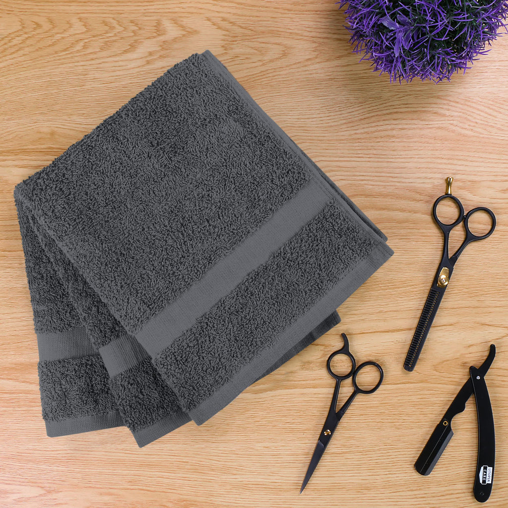 Utopia Towels Salon Towels, Pack of 12, 16x27 in, 100% Cotton, Grey