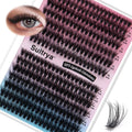 Sultrya 50D+60D 280pcs Fluffy DIY Eyelash Extensions Cluster Lashes False Eyelashes Faux Mink Multi-Layer Soft Lightweight Lash Clusters for Natural Dramatic Volume (9–16mm, 50D+60D Fluffy)