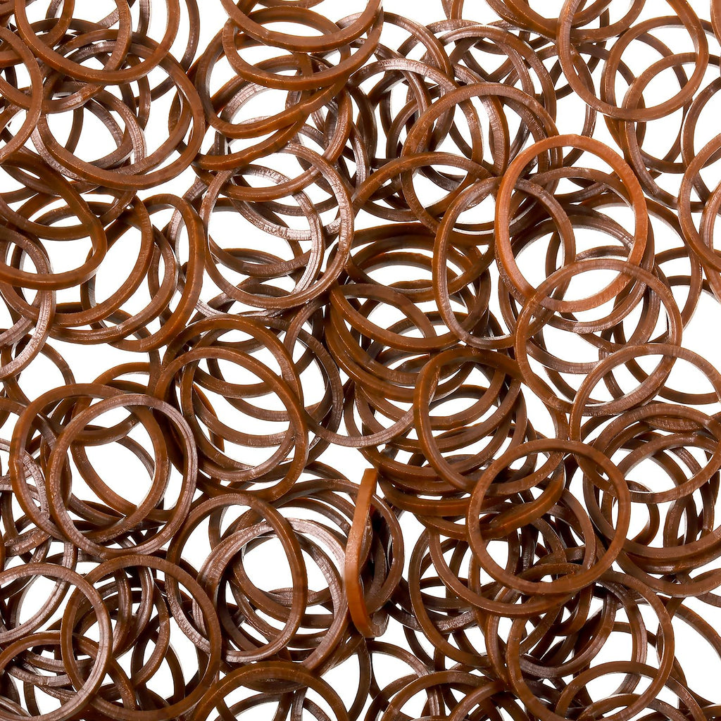 2000 Pack Mini Rubber Bands Elastic Hair Bands Soft Hair Ties with Box for Hair Braiding Hair Wedding Hairstyle(Dark Brown)