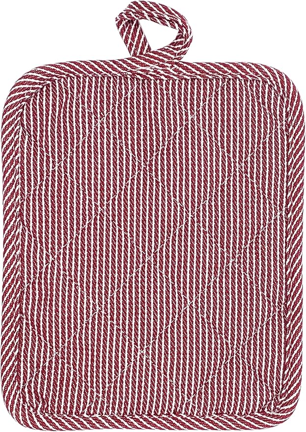 American Linen 8-Pack Heat Resistant Pot Holders & Hot Pads(Burgundy, 4 Pack)