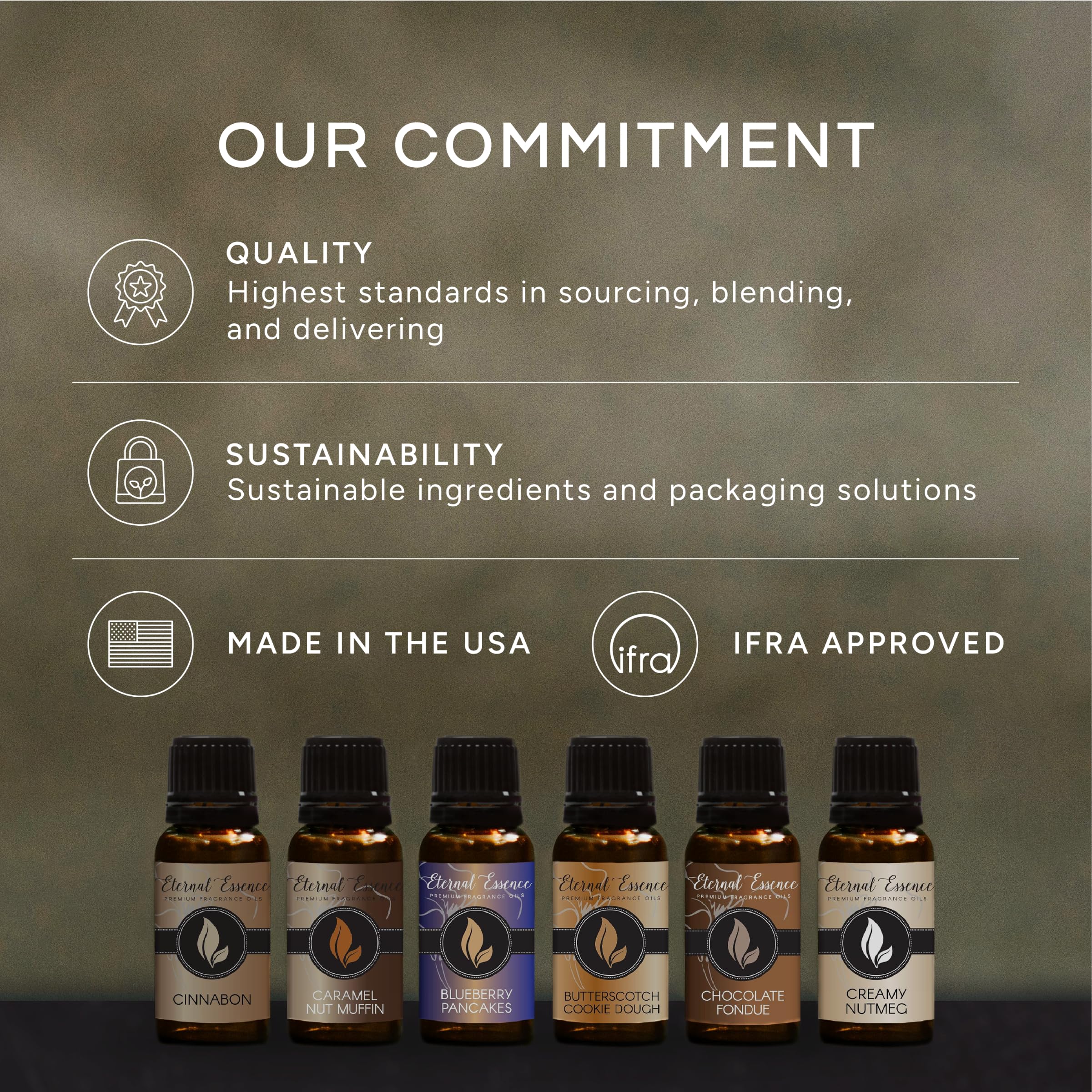 Eternal Essence Oils Housekeeping Set of 6 Premium Fragrance Oils - Includes Clean Cotton, Lemon Blossom, Lemon Grass, Sweet Pea, Ocean Breeze and Mountain Rain Scented Oils - 10ML