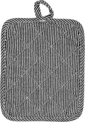 American Linen 8-Pack Heat Resistant Pot Holders & Hot Pads (Black, 4 Pack)