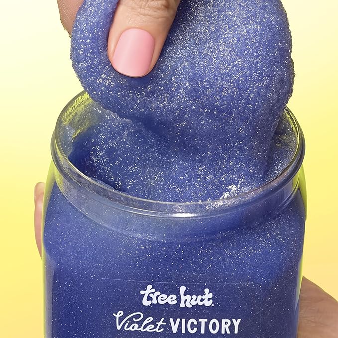 Tree Hut Violet Victory Body Scrub, Exfoliating Sugar Scrub, Vegan, 18 Oz