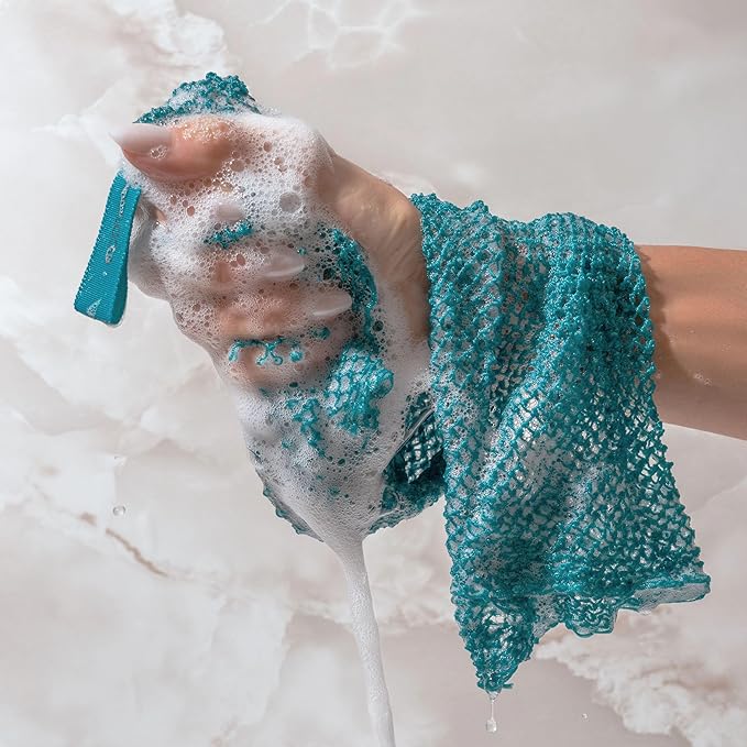 EcoTools Exfoliating Bath Net, Inspired By African Net Sponge, Exfoliates & Cleanses Whole Body, Flexible & Reusable, Eco-Friendly Body Scrubber, Vegan & Cruelty-Free, 1 Count